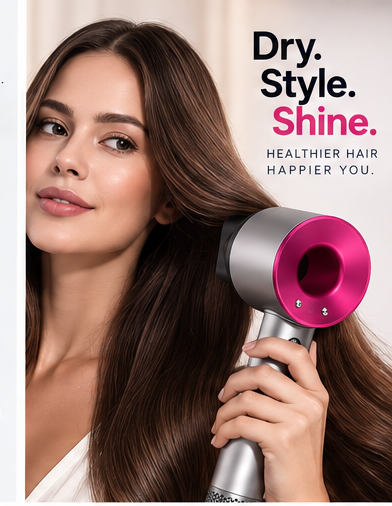 Piandfi™ Supersonic Hair Dryer (5 attachments)