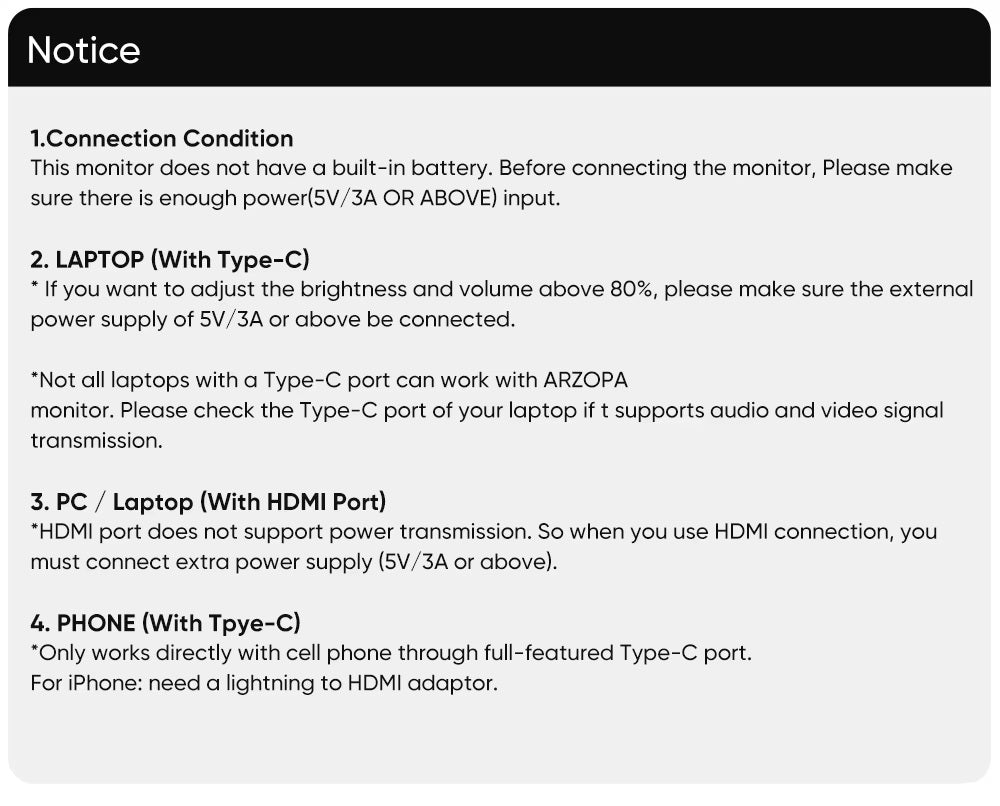 ARZOPA Portable Monitor