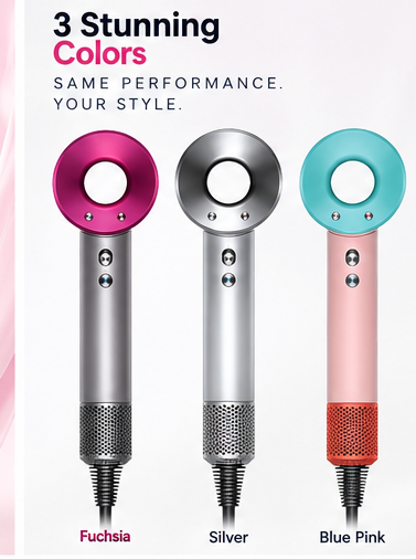 Piandfi™ Supersonic Hair Dryer (5 attachments)