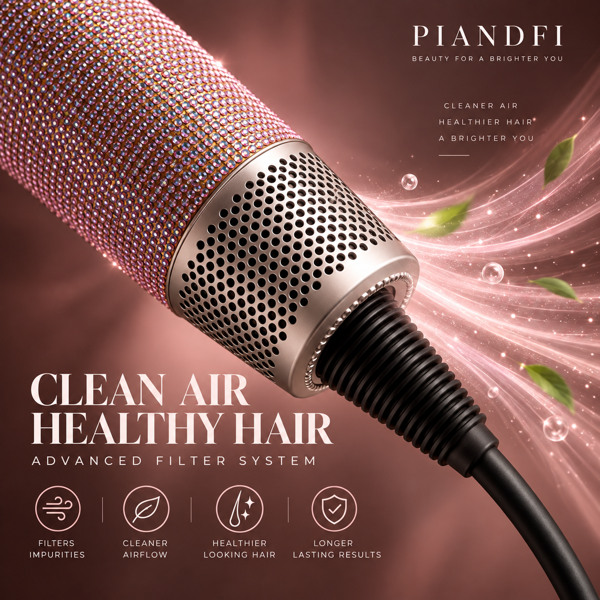 Piandfi™ Supersonic Diamond Hair Dryer (5 attachments)