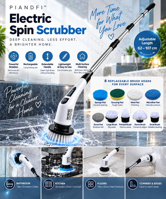 Piandfi™ Electric Cleaning Brush 9 in 1