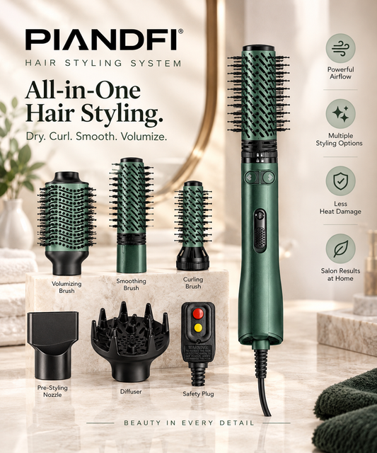 4-IN-1 Rotating Hair Dryer Brush Set