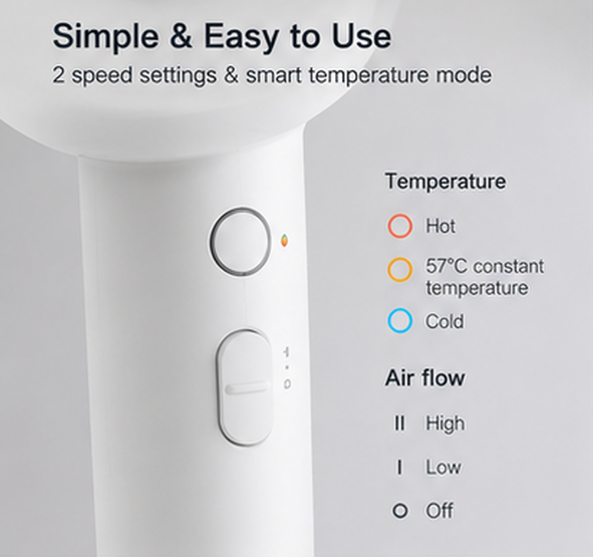 MIJIA Negative Ionic Hair Dryer H300