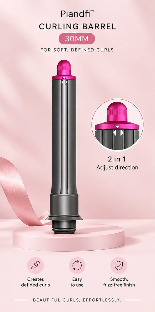 Reversible Airwrap Curling Barrel (Slim 30mm)